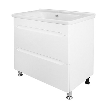 юLORANTO АРФА 80/2Н Тумба (800*850*435) БЕЗ ПОДСВЕТКИ с умывальником MIRANDA-80