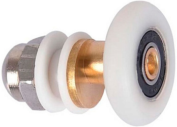 юРолик двери д/к ERLIT 25 мм одинарный эксцентрик металл шт 2112201202