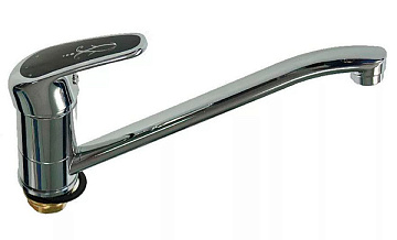 юСмеситель RUSSIA-MOSCOW для кухни с ЧЕРНОЙ ручкой (2450)