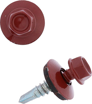 5,5х25 RAL3009 Темно-красный саморез кров (250)