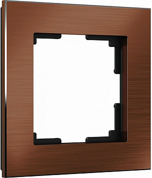 Рамка WERKEL на 1 пост (коричневый алюминий) / WL11-Frame-01