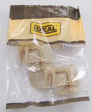 Набор комплектующих к плинтусу для столешницы Идеал Слоновая Кость