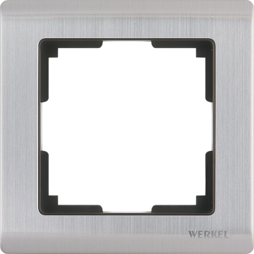 Рамка WERKEL на 1 пост (глянцевый никель) WL02-Frame-01