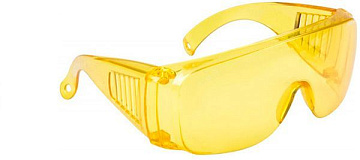 Очки защитные FIT с дужками желтые 12220