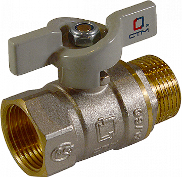 Кран шар. для воды 3/4" г/ш бабочка CTM СТАНДАРТ