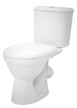 Унитаз (компакт) SANTEK БОРЕАЛЬ АНТИВСПЛЕСК слив 3/6 литров сиденье ДЮРОПЛАСТ МИКРОЛИФТ (1WH302146)