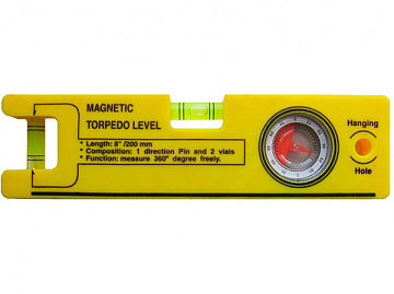 Уровень 200мм с угломером InWork 18603