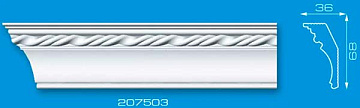 Плинтус потолочный 207503 Формат 2м (45)