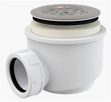 ALCAPLAST Сифон для душа d60мм с решеткой из нержавеющей стали (A46PR.60)