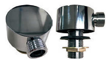 Штуцер крепления душевого шланга в душевую кабину ERLIT латунь, хром (0914025004)