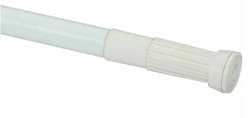 Карниз для ванной телескопический 110-200см БЕЛЫЙ АЛЮМИНИЙ (464-010)