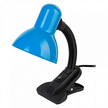 Настольная лампа GTL-023-60-220 синий на прищепке