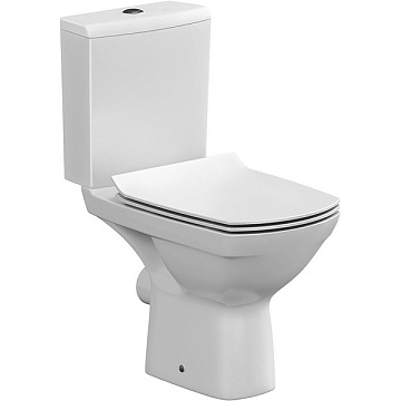 Унитаз (компакт) CERSANIT CARINA CLEAN ON сиденье ДЮРОПЛАСТ МИКРОЛИФТ (S-KO-CAR011-3/5-COn-S-DL-w)