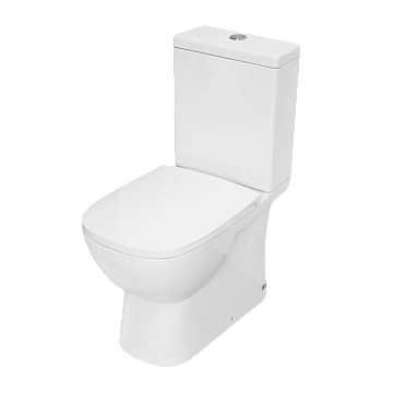 Унитаз (компакт) SANITA-LUX QUADRO SLIM LUXE крышка с сиденьем ДЮРОПЛАСТ МИКРОЛИФТ (QDRSLCC01151022)