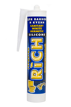 РИЧ Санитарный силикон прозрачный 280мл	(24)