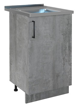 Стол под мойку 50*50 ЦЕМЕНТ СВЕТЛЫЙ EVA GOLD