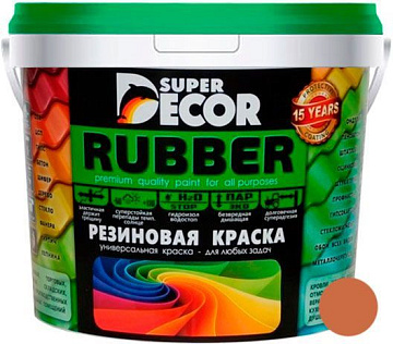 Краска резиновая SUPER DECOR №18 кирпич  1 кг