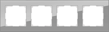 Рамка на 4 поста (серый, стекло ) WL01-Frame-04 стекло
