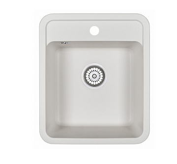 Мойка кухонная кварцевая GRANULA Standart ST-4202 БЕЛЫЙ