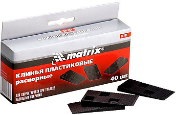 Клинья пластиковые распорные 40шт Matrix 88102