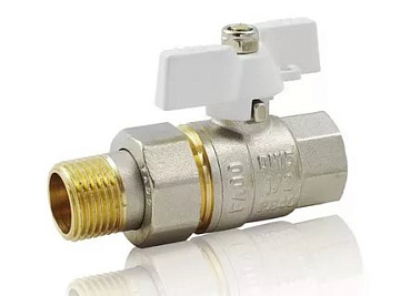 Кран шаровый с АМЕРИКАНКОЙ d25 бабочка СТК серия5000 (5025.07)