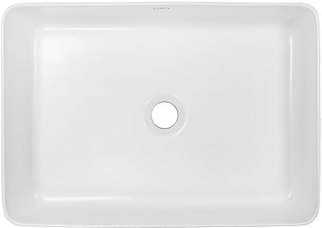 Раковина накладная CREO 500*350*120 прямоугольная БЕЛЫЙ МАТОВЫЙ (PU3500MRMWH)