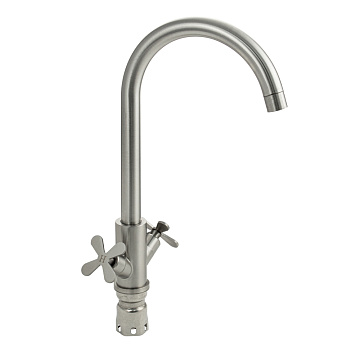 Смеситель BRIMIX для кухни металокерамика, НЕРЖАВЕЮЩАЯ СТАЛЬ (9303)