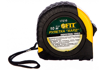 Рулетка FIT Хард 10м 25мм прор/кор 17210
