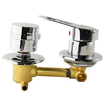 Смеситель для душевой кабины 2-х режимный 120 мм ERLIT выводы под хомут (0921015001)