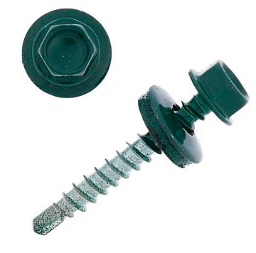 4,8х35 RAL 6005 Темно-зеленый саморез кров(200)