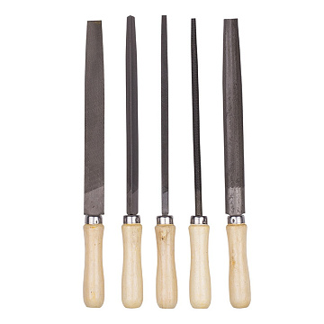 Набор напильников 5шт. дер.рукоятка  МАСТЕР 200мм   85306  БИБЕР