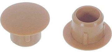 Заглушка под отверстие d10 тёмно бежевая (1000)