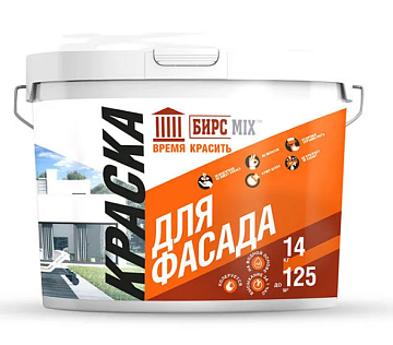 Краска Для Фасада БИРС MIX 14кг