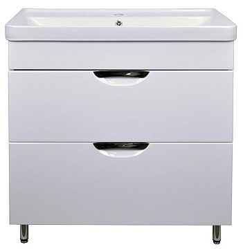 Тумба СОЛО 80/2 ЛЮКС подвесная с Умывальником COMO-80