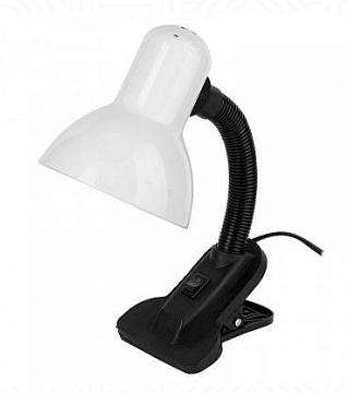 Настольная лампа GTL-021-60-220 белый на прищепке