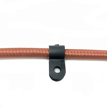 Серьга для кабеля D5 черная (уп1000шт)