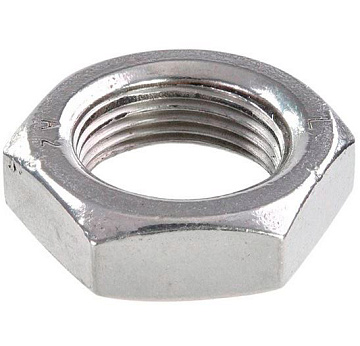 Гайка DIN439 шестигр. низкая нерж. А2  М16 фас (10)