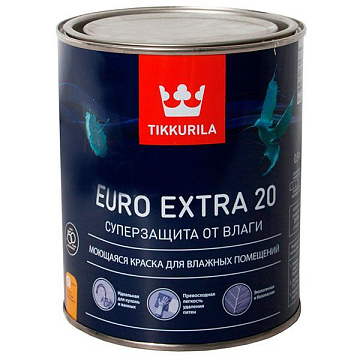 Краска EURO-20 А 0,9л TIKKURILA