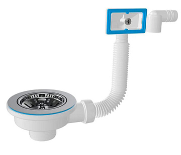 Выпуск для сифона 3 1/2" с переливом