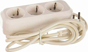 Удлинитель  1,5 метра 3х1,0мм2 10А силовой (1 гнездо) IP44