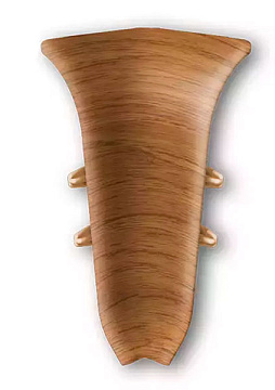 Угол внутренний Идеал Классик 55 мм Дуб темный 217 (уп. - 20шт.)