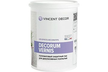 Лак защитный полуматовый 1л Decorum Vernis Vincent Decor 