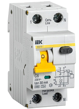 АВДТ IEK АВДТ32 2п 06А 30мА MAD22-5-006-C-30
