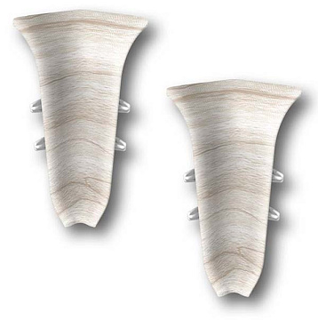 Угол внутренний Идеал Классик 55 мм Клен белый 267  (уп. - 20шт.)