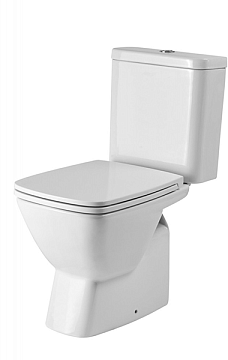 Унитаз (компакт) SANTEK "НЕО" Слив3/6л. гор.вып., сид. ТОНКОЕ ДЮРОПЛАСТ (1WH302407)