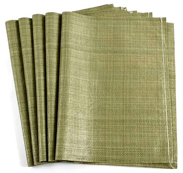 Мешки 55см*95см для стр.мусора п/проп. тканые ЗЕЛЁНЫЙ 1000 шт/ уп