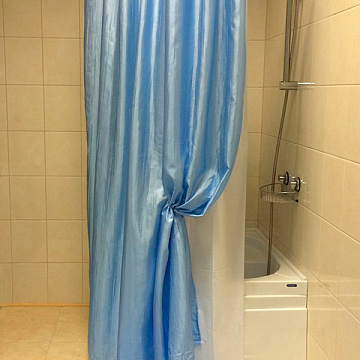 Штора для ванной двухслойная BATH Органза голуб. 180*200 NO WSV 022