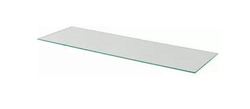 Полка стекл. прямоуг.матов. 60x15x0.6см L4S615SW