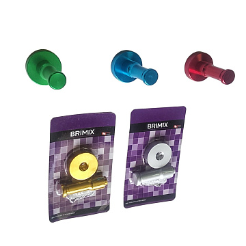 Комплект одинарных разноцветных крючков СТОЛБИКИ (583)