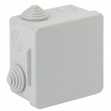 Коробка распр ОУ 80х80x50 мм IP55 7 вх герм/в ЭРА